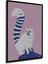 Ahşap Tablo Mid Century Matisse Bohem Soyut Minimalist Art Çerçeve Görünümlü Dikey Duvar Tablo 4