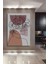 Ahşap Tablo Mid Century Matisse Bohem Soyut Minimalist Art Çerçeve Görünümlü Dikey Duvar Tablo 2