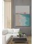 Dekoratif Bohem Minimalist Soyut Çizim Ahşap Tablo Çerçeve Görünümlü Dikey Duvar Dekorasyon Tablosu 2