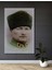 Dekoratif Ahşap Tablo Atatürk Misafir Odası Çerçeve Görünümlü Dikey Duvar Dekorasyon Tablosu 2