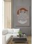 Dekoratif Bohem Minimalist Soyut Çizim Ahşap Tablo Çerçeve Görünümlü Dikey Duvar Dekorasyon Tablosu 2
