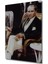 Dekoratif Dikey Kahve Içen Atatürk Duvar Tablo Ahşap Dikdörtgen Tablo 4
