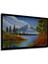 Dekoratif Yatay Göl ve Dağ Manzara Duvar Tablo Ahşap Dikdörtgen Tablo 4