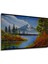 Dekoratif Yatay Göl ve Dağ Manzara Duvar Tablo Ahşap Dikdörtgen Tablo 5