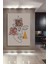 Ahşap Tablo Mid Century Matisse Bohem Soyut Minimalist Art Çerçeve Görünümlü Dikey Duvar Tablo 2