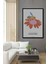 Ahşap Tablo Mid Century Matisse Bohem Soyut Minimalist Art Çerçeve Görünümlü Dikey Duvar Tablo 1