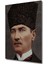Dekoratif Dikey Atatürk Duvar Tablo Ahşap Dikdörtgen Tablo 4