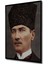 Dekoratif Dikey Atatürk Duvar Tablo Ahşap Dikdörtgen Tablo 5