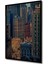 Ahşap Tablo New York Manhattan City Peyzaj Şehir Posteri Çerçeve Görünümlü Dikey Duvar Tablo 3