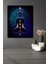 Hint Buda Meditasyon 7 Çakra Yoga Spor Ahşap Tablo Çerçeve Görünümlü Dikey Duvar Dekorasyon Tablosu 1