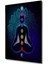 Hint Buda Meditasyon 7 Çakra Yoga Spor Ahşap Tablo Çerçeve Görünümlü Dikey Duvar Dekorasyon Tablosu 3