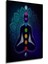 Hint Buda Meditasyon 7 Çakra Yoga Spor Ahşap Tablo Çerçeve Görünümlü Dikey Duvar Dekorasyon Tablosu 4