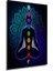 Hint Buda Meditasyon 7 Çakra Yoga Spor Ahşap Tablo Çerçeve Görünümlü Dikey Duvar Dekorasyon Tablosu 5