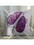 Mor Yaprak Tasarımlı 4'lü Yastık Içi ve Kırlent Kılıfı 45CM 113651 2