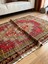 3x6 Perfect Antique Rug,rare Turkish Vintage Rug,unique Oriental Rug,old Decorative Rug,red Yellow Rug Oushak,beige Anatolian Livingroom Rug 5