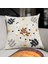 Home Ikili Punch Nakışlı Keten Pamuklu Kumaş Kırlent Kılıfı 3