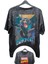 Unisex Black Cat Baskılı Yıkamalı Tişört, Oversize Marvel Comics Baskılı Vintage T-Shirt 2