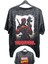Unisex Deadpool Baskılı Yıkamalı Tişört, Oversize Marvel Comics Baskılı Eskitme T-Shirt 1