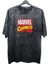 Unisex Iron Man Baskılı Yıkamalı Tişört, Oversize Marvel Comics Baskılı Eskitme T-Shirt 3