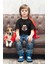 Gözlüklü Mickey Mouse Baskılı Çocuk Tişört, Unisex Disney Baskılı Bebek T-Shirt 1
