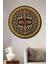 Dekoratif Modern Motif Duvar Tablo Ahşap Yuvarlak Tablo 1