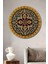 Dekoratif Modern Motif Duvar Tablo Ahşap Yuvarlak Tablo 2