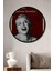 Dekoratif Tablo Sezen Aksu Retro Ahşap Poster Şık Yuvarlak Duvar Dekorasyon Tablosu 2