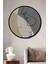 Dekoratif Minimalist Modern Sanat Birbirine Bakan Çift Duvar Tablo Ahşap Yuvarlak Tablo 1
