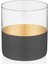 Vision Black 24 Ayar Altın Yaldızlı 200 ml 6 Parça Cam Viski Bardağı 9-01010016 1