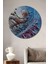 Dekoratif Savaşçıların Koruyucusu Modern Sanat Duvar Tablo Ahşap Yuvarlak Tablo 2