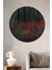 Dekoratif Modern Sanat Orman Duvar Tablo Ahşap Yuvarlak Tablo 2