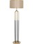 Tekno Trust 1 Houston Eskitme Mat Gold Detaylı Metal Lambader - Gold Hasır Kahve 1
