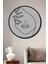 Dekoratif Minimalist Modern Sanat Duvar Tablo Ahşap Yuvarlak Tablo 1