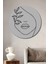 Dekoratif Minimalist Modern Sanat Duvar Tablo Ahşap Yuvarlak Tablo 2