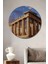 Ahşap Tablo Atina Akropolisi,manzara Sanat,parthenon Akropolis 3 Boyutlu Yuvarlak Duvar Tablo 1
