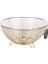 Dekoratif Kase Sunumluk Meyve Kasesi Metal Gold 22x10 1 Adet 2