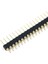 1X40 Pin Precision Erkek Header Tek Sıra 2.54MM 180 Derece Altın Kaplama Yuvarlak Kırılabilir 2