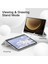 Galaxy Tab S9 Fe Plus SM-X610/X616 Kalemlikli Uyku Modlu Stromix Standlı Kapaklı Kılıf 5