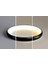 Siyah Ø60CM Kumandalı Dimli, 3 Işık, Çember, LED Tavan Lambası, Modern Aydınlatma, Avize 5