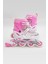 Orjinal Işıklı 2 + 1 Tekerlek Ayarlanabilir Pembe Kız Çocuk Pateni Girl Pink Skates 3
