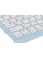 Apple iPad 6. Nesil 9.7" Uyumlu Kablosuz Bluetooth Şarjlı Türkçe Q Klavye Mouse Seti - Mavi 3