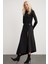 Layana Kadın Slim Fit Ince Kumas Kapüşonlu Uzun Kollu Siyah Body 3