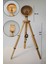 Retro Vitrini Tripod Lambaderler Ahşap El Yapımı Ayaklı Ayarlanabilir Aydınlatma Lambader. Ahşap E27 1 151-200 Ka 4