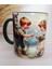 Küçük Romantik Vintage Baskı Büyük Boy Kupa 3