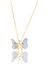 Altın Kaplama Tüllü Kelebek Butterfly Çelik Kolye 316L Steell 1