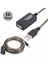 10 Metre Sinyal Güçlendiricili Yeni Çipli Aktif USB 2.0 Uzatma Kablosu 3