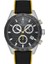 ST.1.10421-2 Fonksiyonlar Aktif Tachymeter Silikon Kordon Siyah Erkek Kol Saati 1