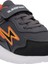 Erkek Çocuk Spor Ayakkabı Kaoru Sneaker Ayakkabı Koyu Gri SA23LF006-230 4