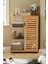 Bambu Masif 3 Raflı Tek Kapaklı Çok Amaçlı Düzenleyici organizer dolap DB-0005 3