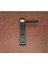 Punch Mat Siyah Inox Lüx Aynalı Yale Çelik Kapı Kolu Sağ Basar Tek Yön 4